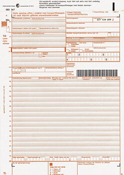 Fraktsedel 1orig+3kop 100/fp