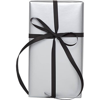 Presentpapper 57cmx154m silver