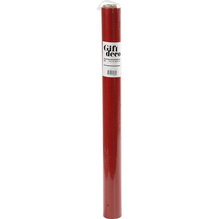 Presentpapper 50cmx5m röd - 2