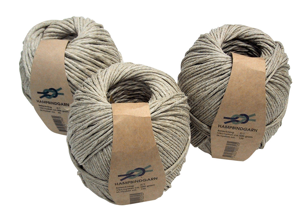 Bindgarn Hampa 3/1 80m 500g