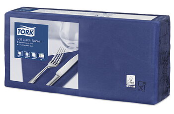 Servett Lunch Tork 3L Mblå 150