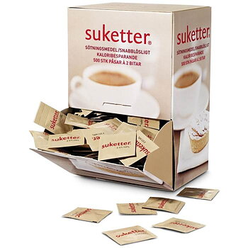 Suketter   500 påsar á 2 st/fp