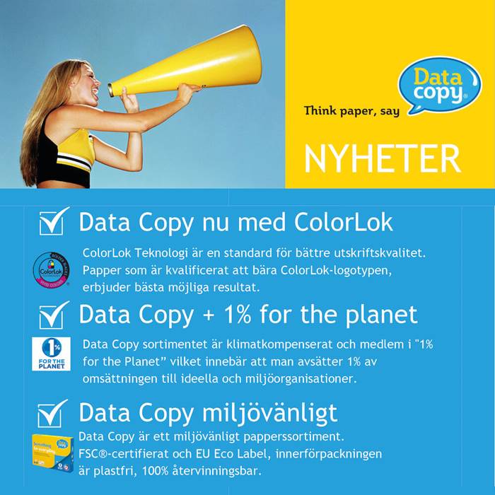 Papper DataCopy A4 90g 500/pkt - 3