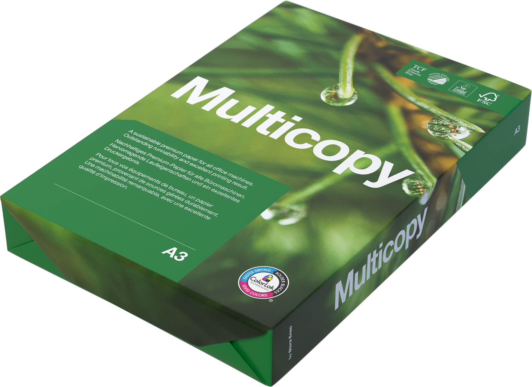 Papper Multicopy A3 80g 500/pk