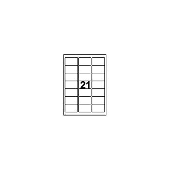 Etikett L7160 63,5x38,1 2100/f