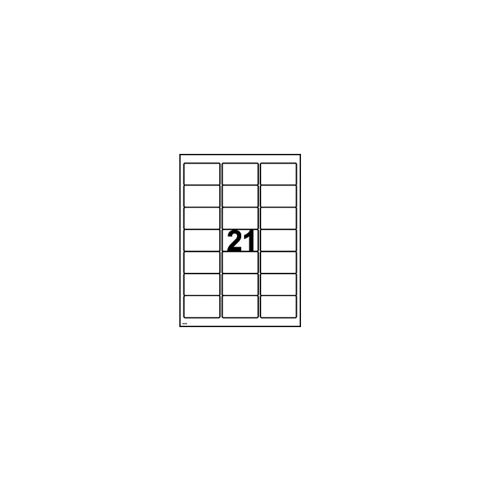 Etikett LR7160 63,5x38,1 2100f - 3