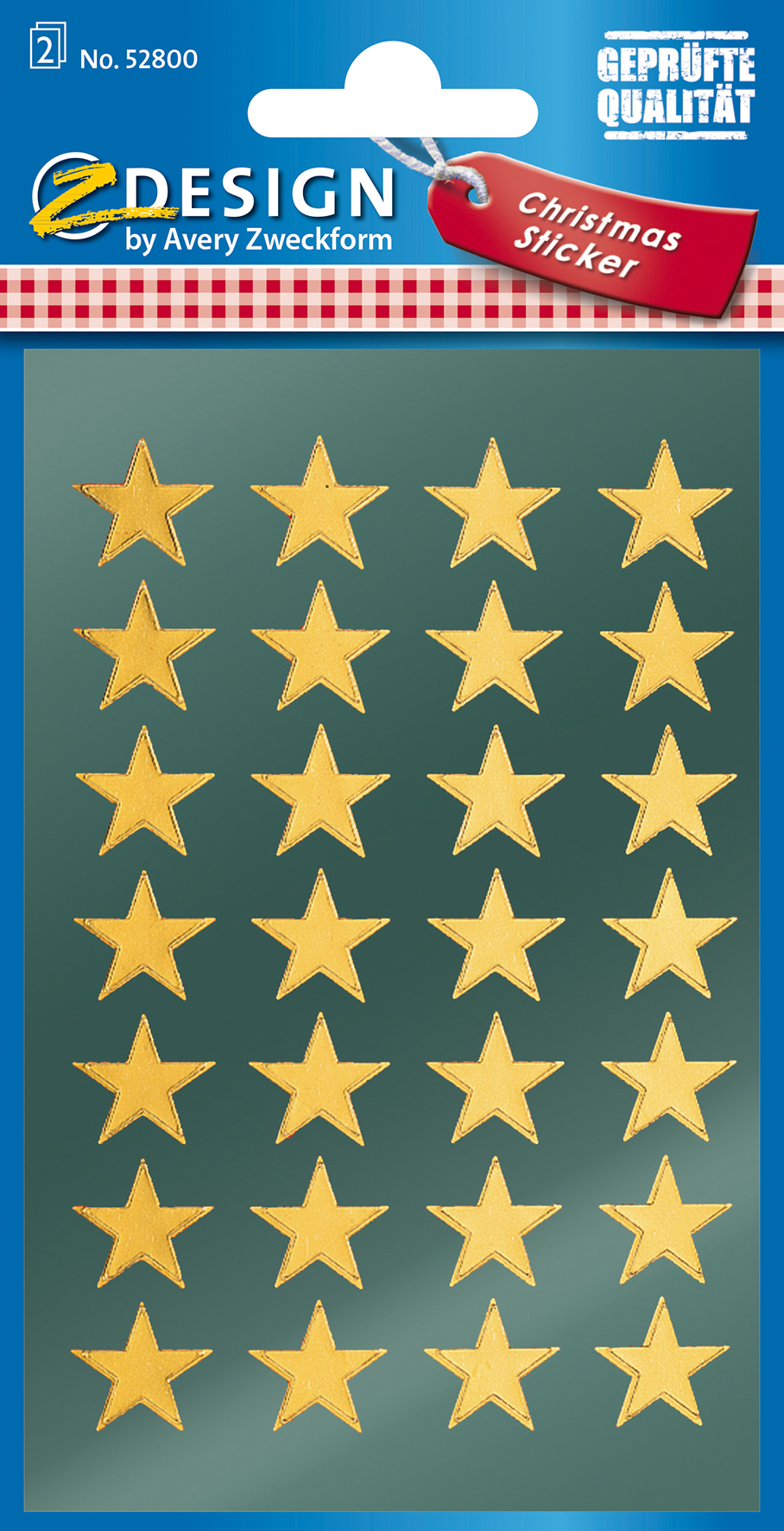 Stickers stjärnor guld 56/fp