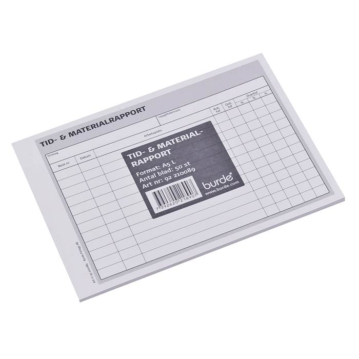 Tid- & materialrapport A5L - 2