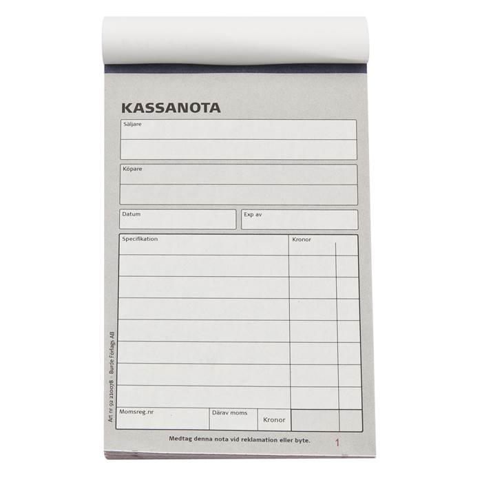 Kassanota 100x150 2x50 numrera - 3