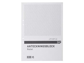 Limblock A4 kortsida 100bl rut