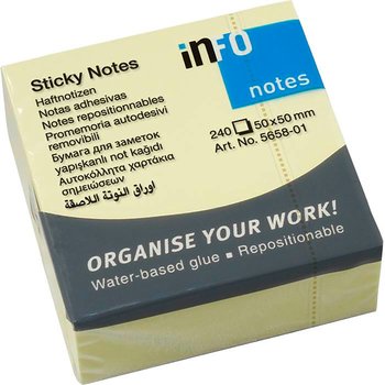 Notiskub Mini 50x50mm gul