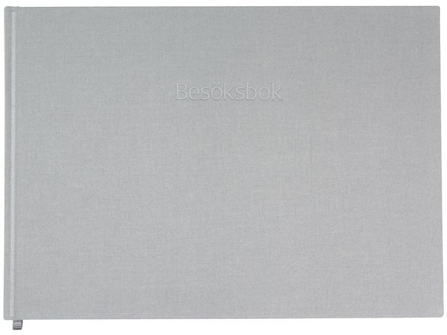 Besöksbok 260x210 textil grå - 2