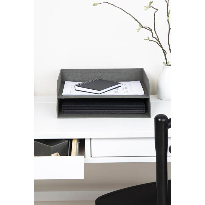 Brevkorg Kate canvas grå 2fp - 6
