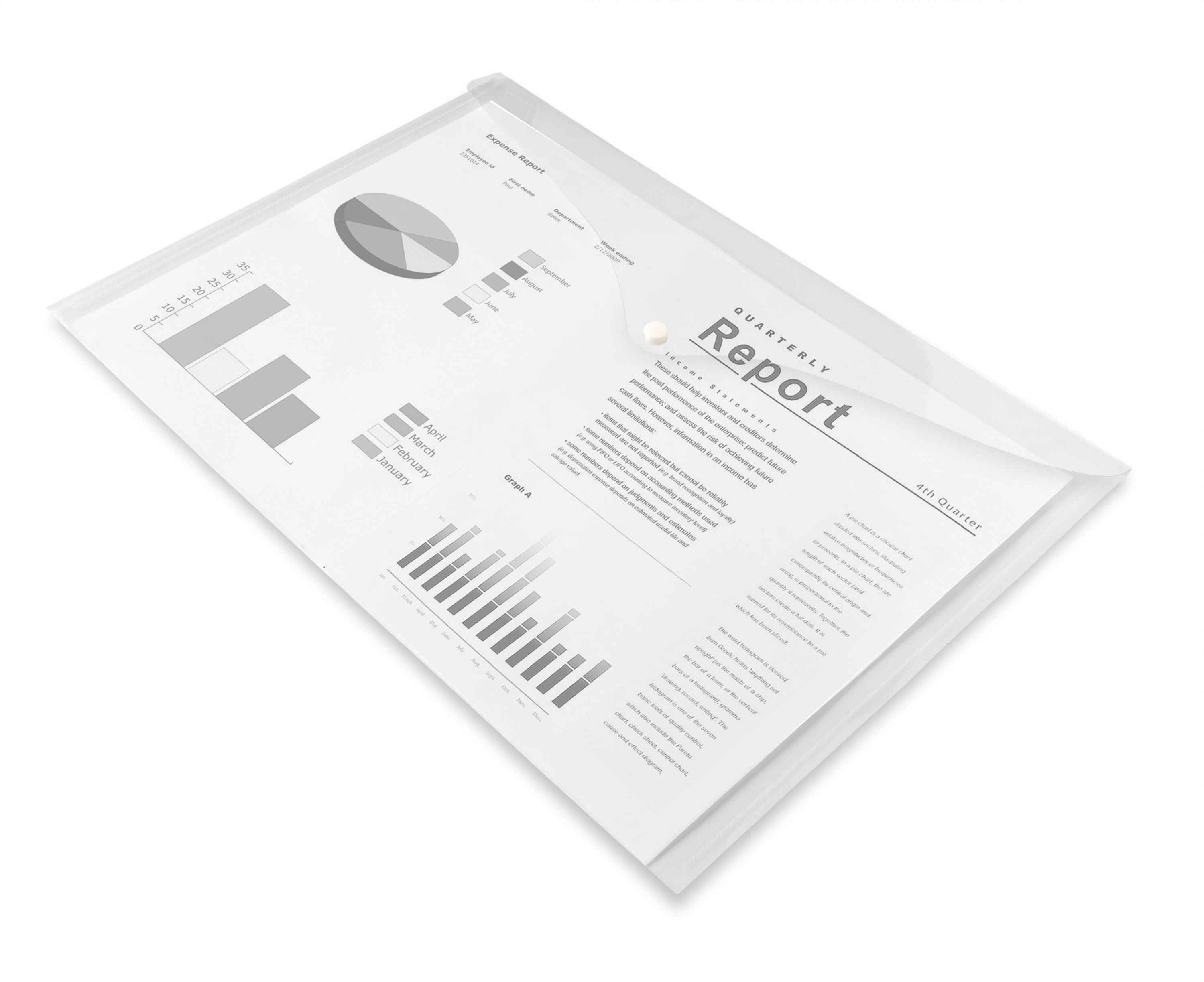 Kuvertmapp OD A3 transparent