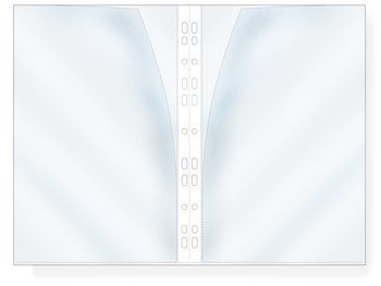 Plastficka dubbelvikt A4 trans