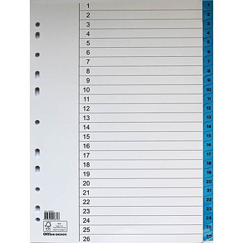 Register flikförstärkt A4 1-52
