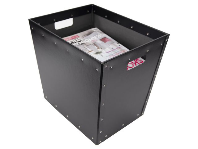 Papperskorg Tellus m hjul svar - 5