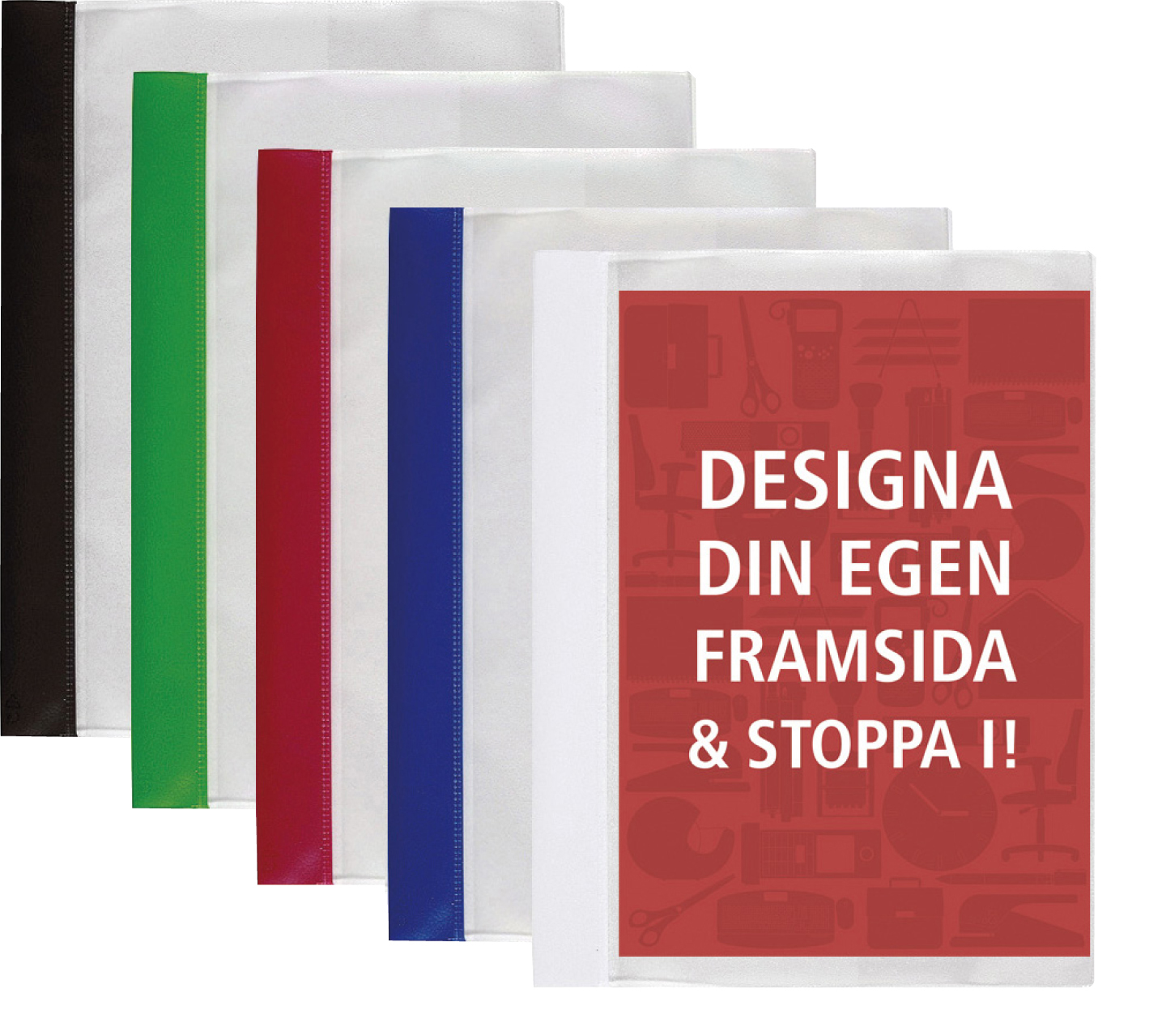 Offertmapp A4 med ficka svart