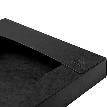 Dokumentbox A4 papp 25mm svart