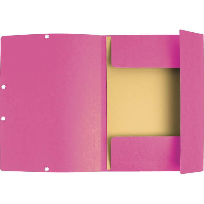 Snoddmapp A4 3-klaff rosa - 2