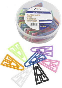 Gem plast 60mm sort.färg 75/fp