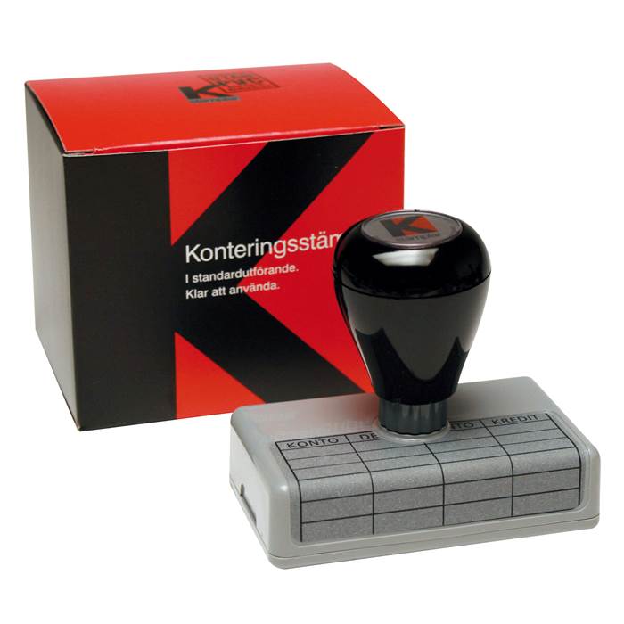 Stämpel kontering 60x40mm - 2