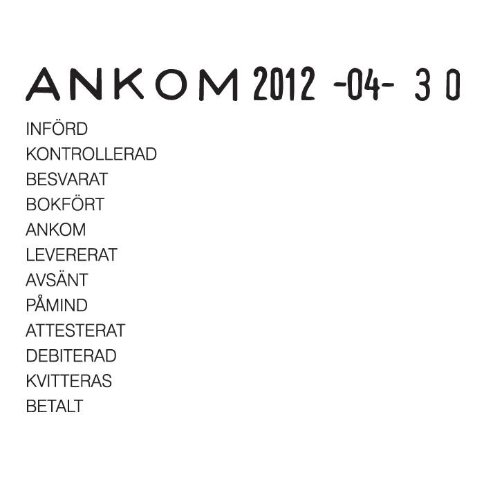 Stämpel Trodat 4817 Datum/Tex - 2