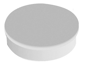 Magnet rund  30mm vit 10/fp
