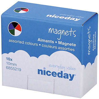 Magnet rund 10mm sort.f 10/fp