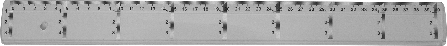 Linjal med tvärgradering 40cm
