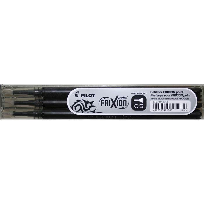 Patron Frixion Point svart 3/f - 2