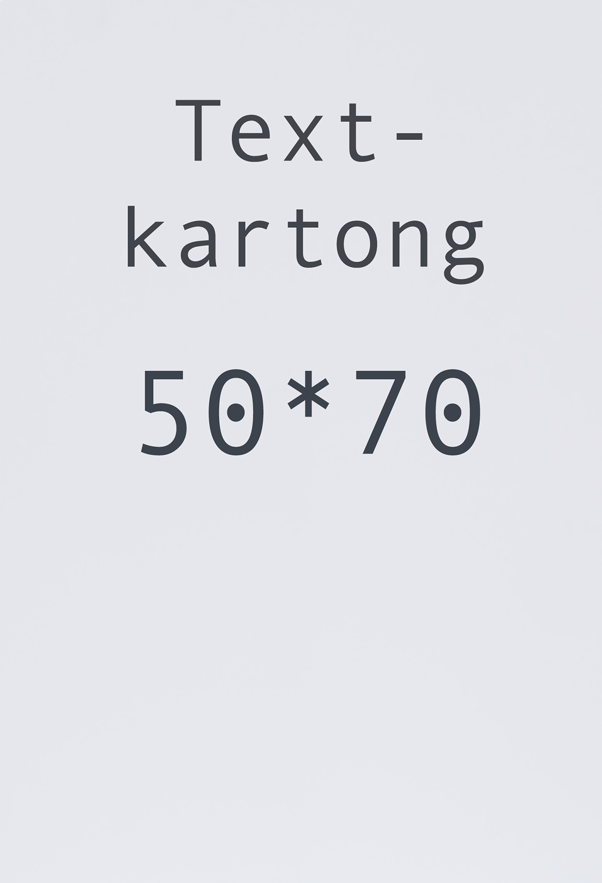 Kartong 50x70cm 300g vit 10/fp