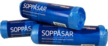 Soppåse Knyt 30L 12my 25/rlBlå