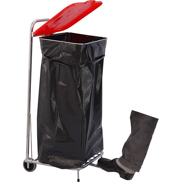 Säckvagn med lock & pedal 125l - 2