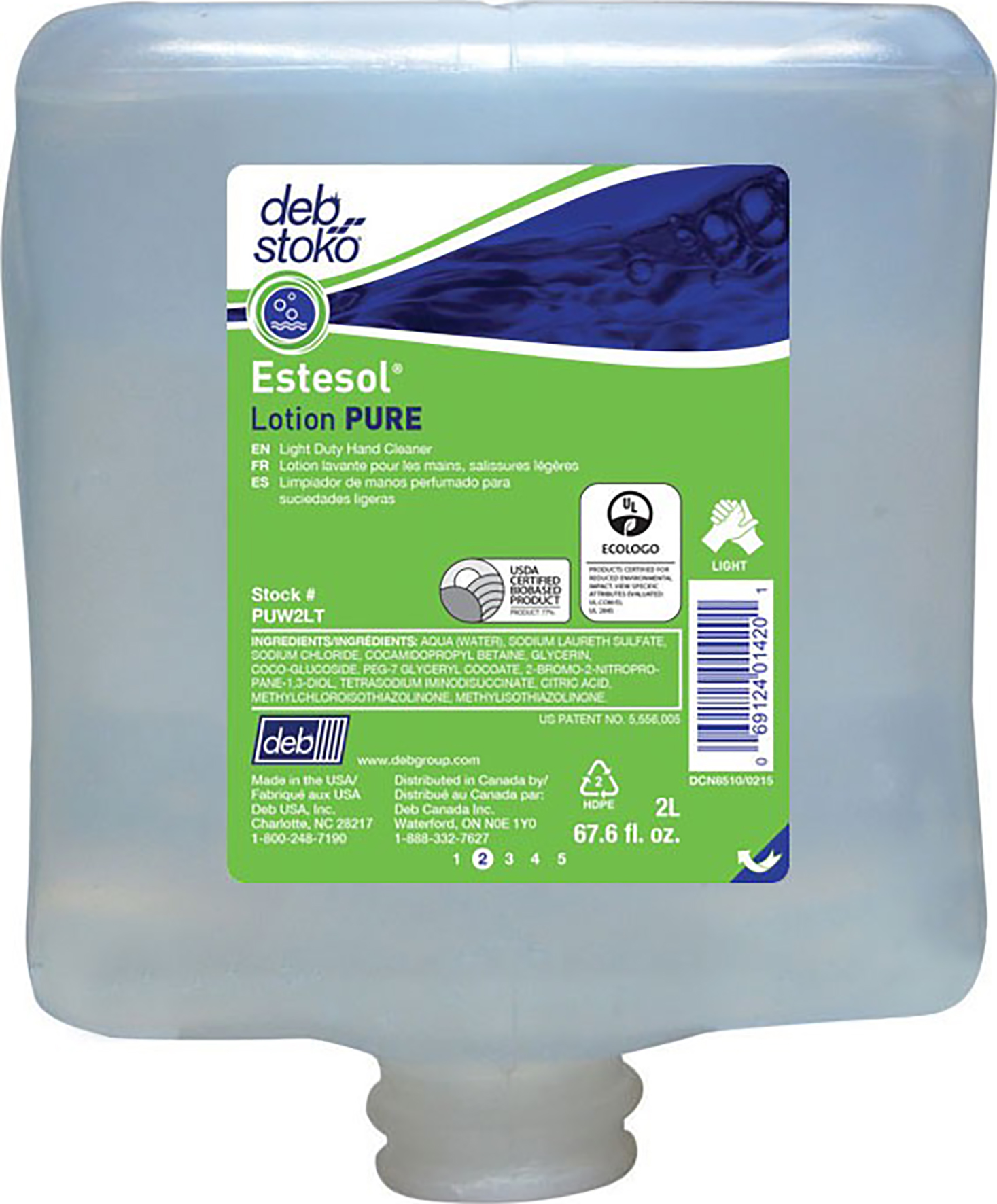 Krämtvål Estesol Pure 2L