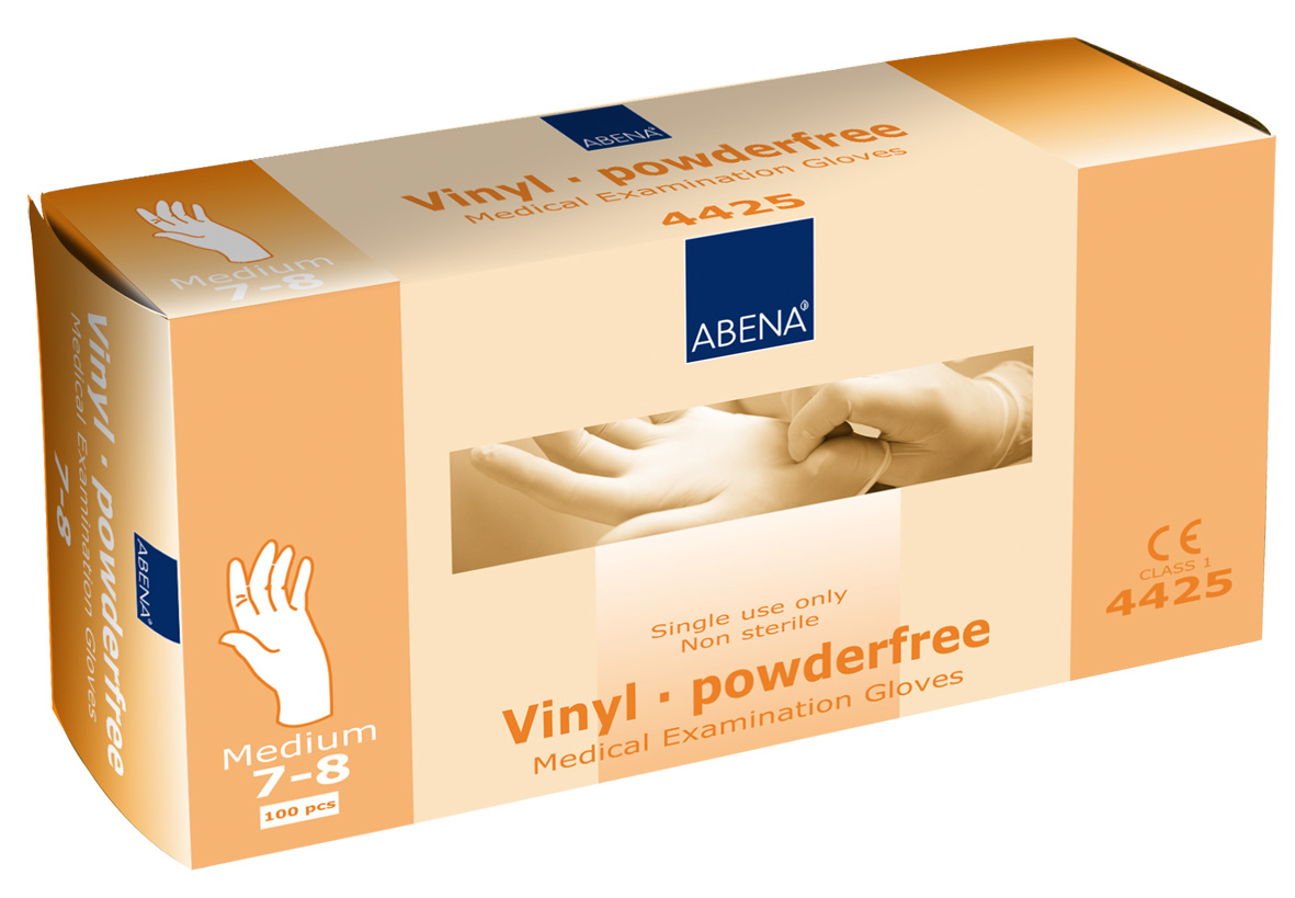 Vinylhandske M 100/fp Transp
