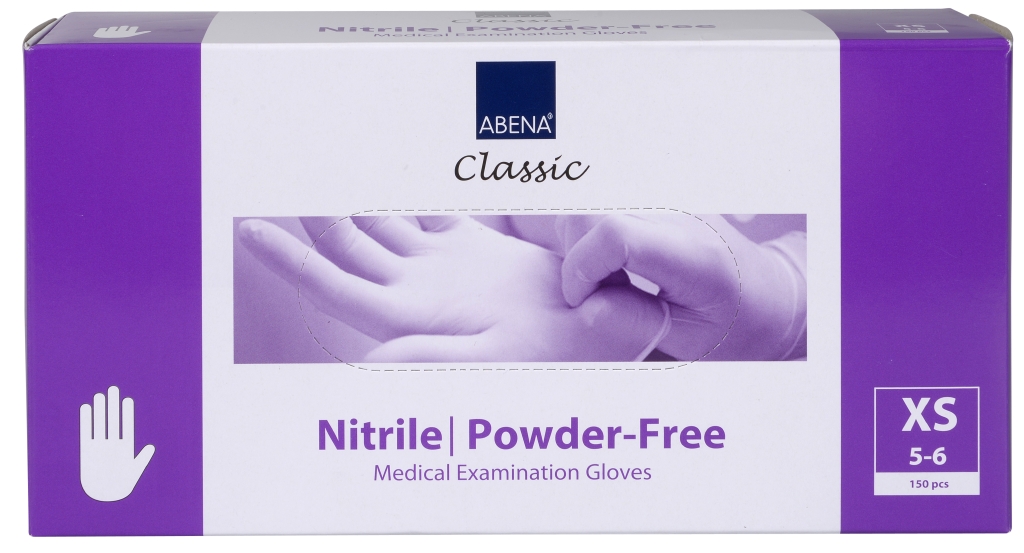 Nitrilhandske XS 150/fp Vit - 4