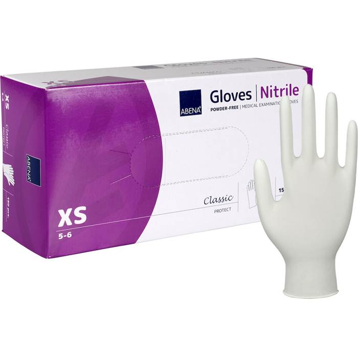 Nitrilhandske XS 150/fp Vit