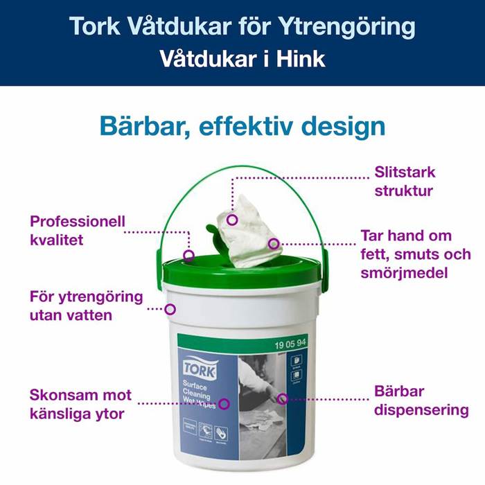 Våtduk Tork Premium Yt - 3