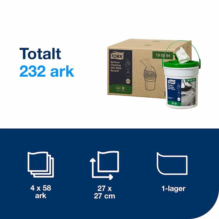 Våtduk Tork Premium Yt - 2