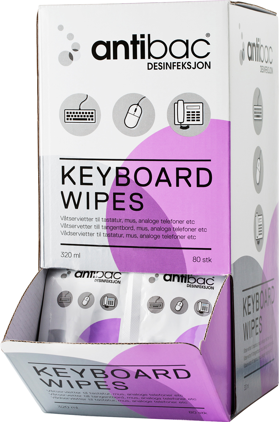 Keyboard Wipes 80/fp - 3