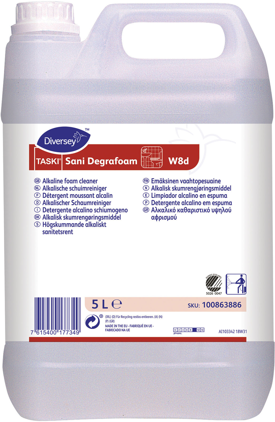 Sanitetsrent Sani Degrafoam 5L