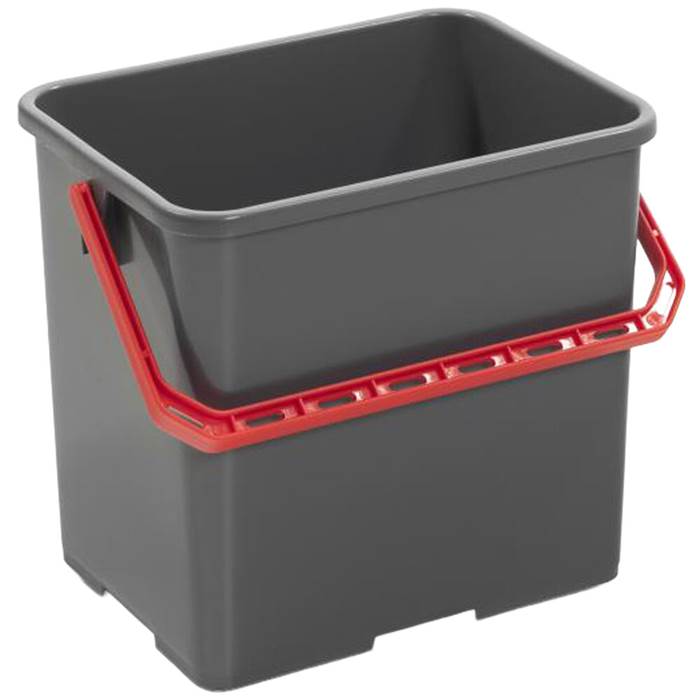 Skurhink 4-kantig röd 6 l