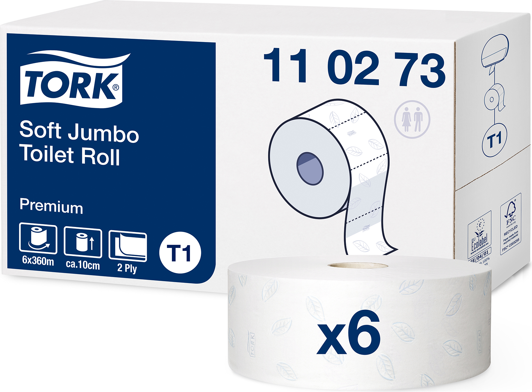 Toalettpapper T1 Premium 6/fp
