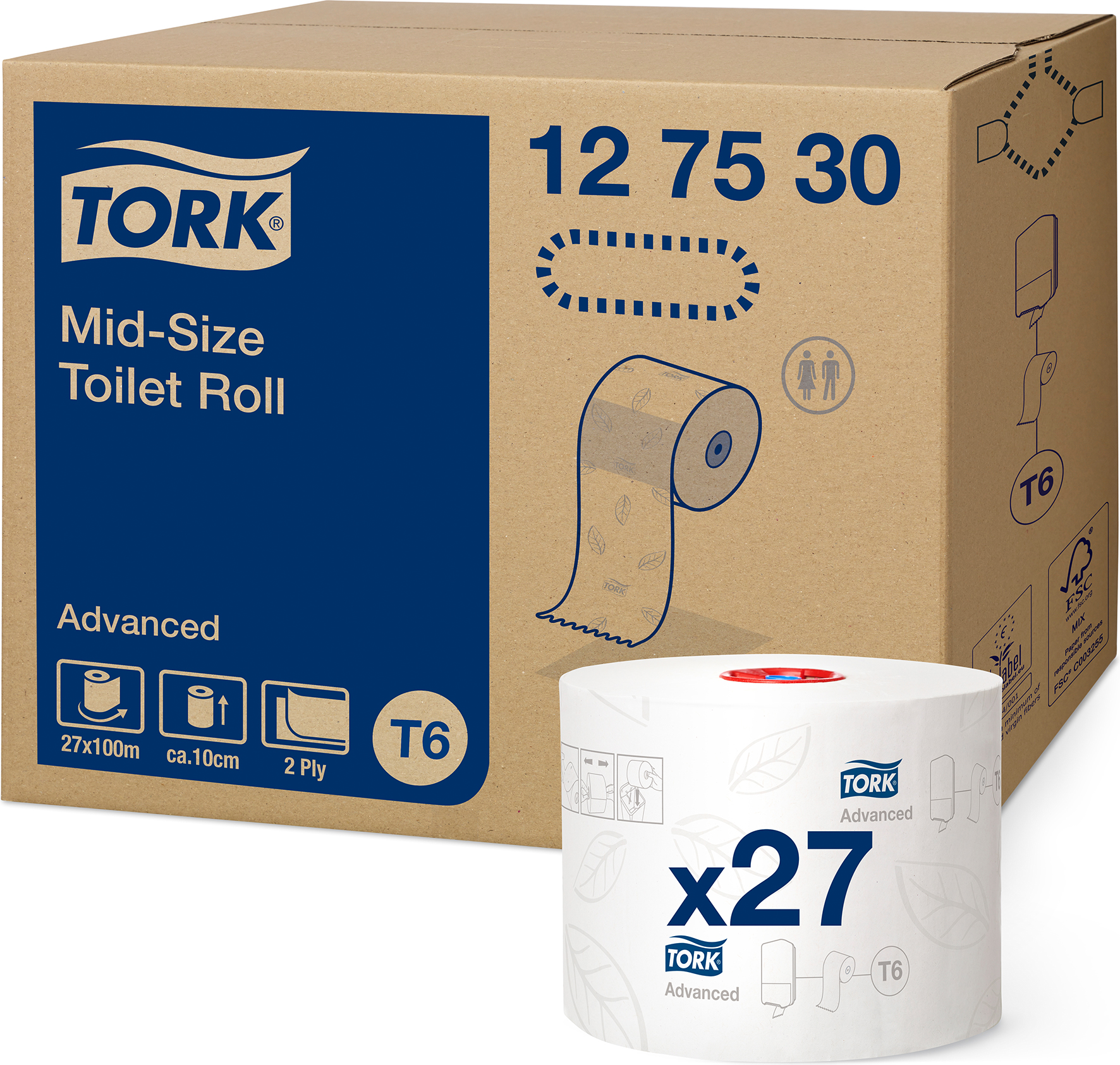 Toalettpapper T6 Advanced 27fp