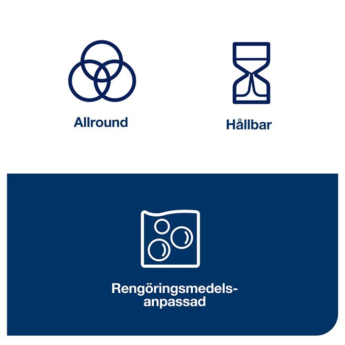 Rengöringsduk W8 Blå 40/fp - 5