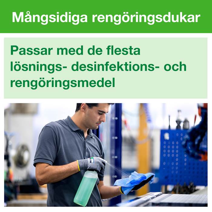 Rengöringsduk W8 Blå 40/fp - 6