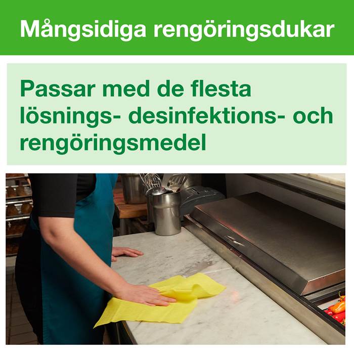Rengöringsduk W8 Gul 40/fp - 6