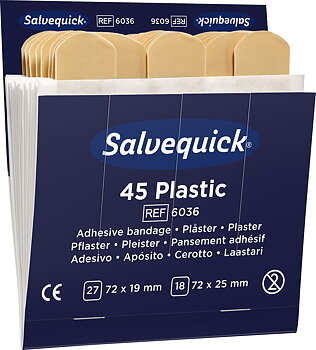 Plåsterrefill 6036 Plast 6x45p