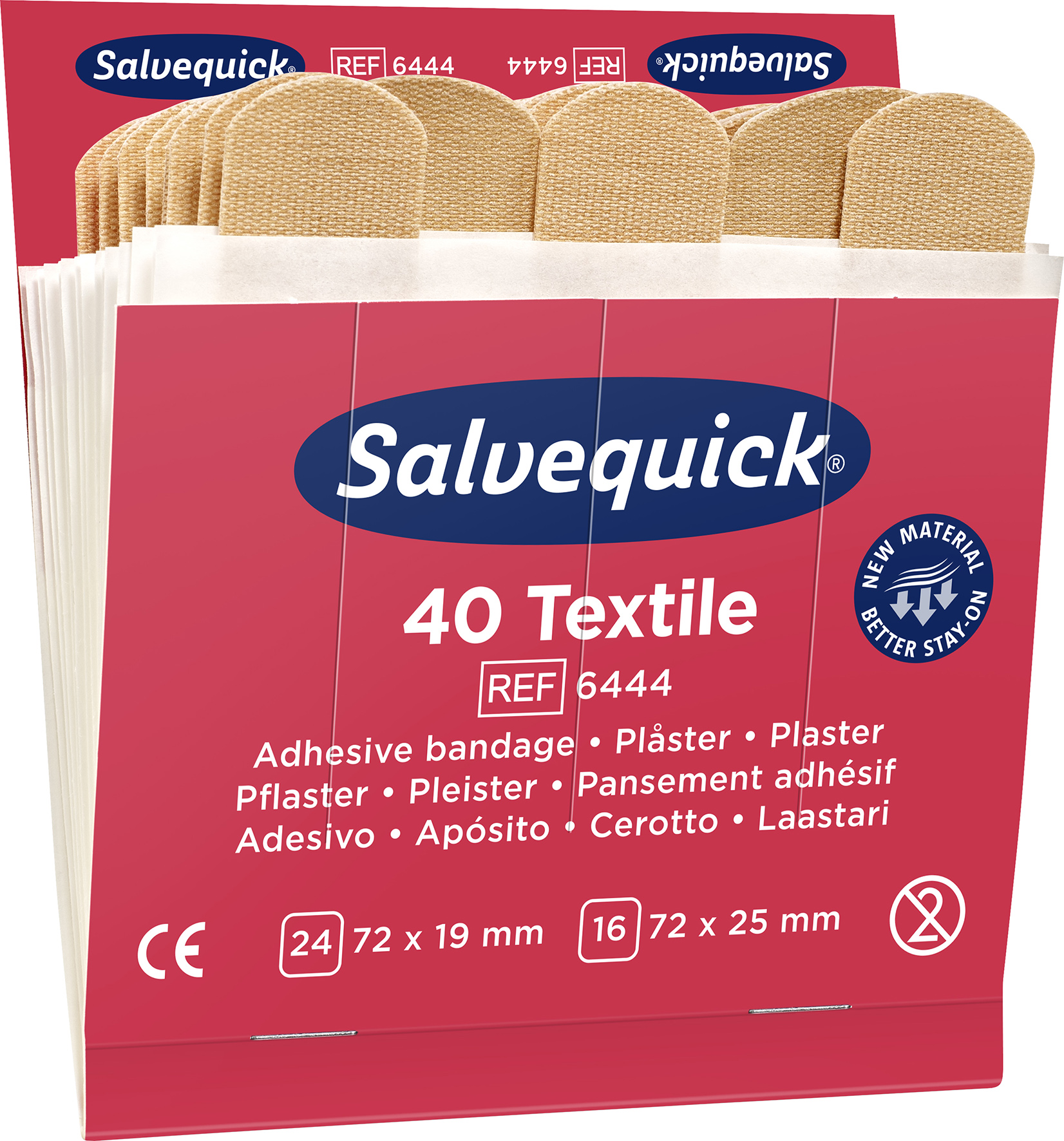 Plåsterrefill 6444 Texti 6x40p